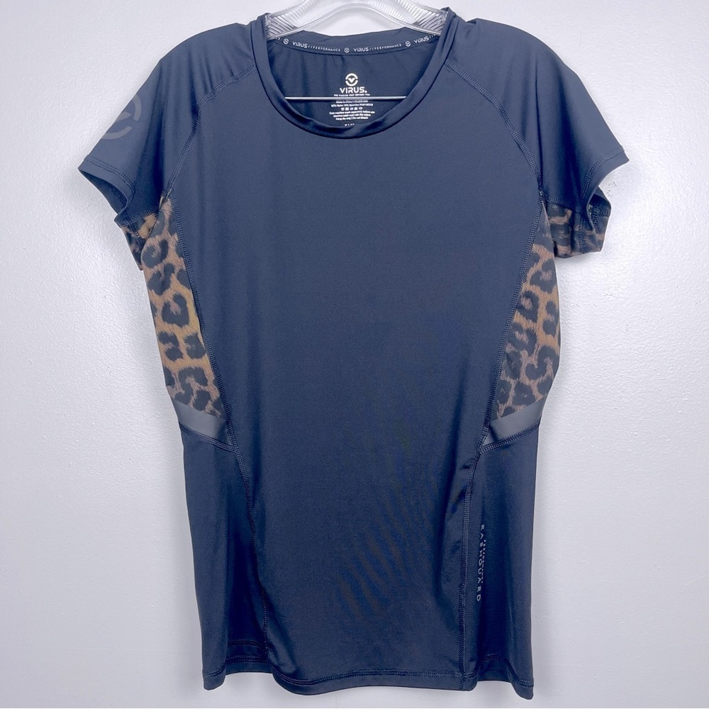 Virus Women's Leopard Performance Rashguard Size XL; Swimwear, Outdoor, Beach
